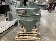 Smoot, Surge Hopper, 30 cu.ft. capacity, 48" diameter Hopper, 3" diameter Side Inlet, 6" Flanged Discharge