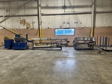 Downstream Equipment For HDPE Lumber, 80" L & 165" L Cooling Tanks, 6" width x 44" L Puller, 460 V