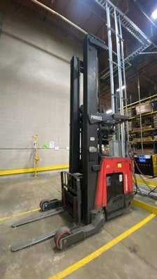 Raymond #752-R45TT, electric narrow aisle single reach truck, 2019