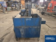 Plate polisher, carbon steel construction, with height adjustable polisher and coolant reservoir