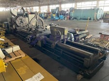 240" Tuda #Jumbo-40, engine lathe, 4-jaw 32" chuck, 3-point 30" roller steady rest