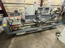 20" x 96" Manek #MGH-267/12, engine lathe, 3 & 4-jaw chuck, 17" face plate, steady rest