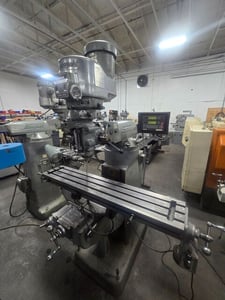 Bridgeport #Series-I, vertical knee mill, 9" x48" tbl., 2 HP, 33" X, 12" Y, 60-4200 RPM, R-8, Newall DP700