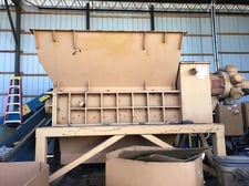 Granutech Saturn #96-50, dual shaft shredder w/independent driven shafts, 96" x 50" opening, 400 HP
