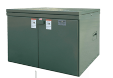 600 Amp. Federal Pacific, psi/ii- 9, 15KV, live front, 4 way, 2 fuse, 2 switch, new pad mount switchgear in