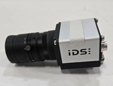 5MP Camera, IDS UI-5580SE-C-HQ, with lens, CMOS sensor, 15FPS, 2560x1980 resolution in a 4:3 aspect ratio