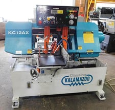 14" x 12" Clausing Kalamazoo #KC12AX, automatic horizontal bandsaw, 1.25" x .042 x 12' 6" blade, 95-395 FPM