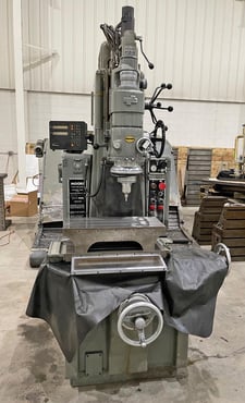 Moore #G18, jig grinder, 11" x24" table, Heidenhain 2-Axis digital read out, 6" riser in column, 6" aux