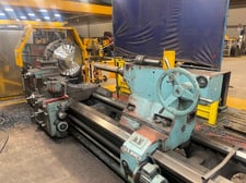 40" x 240" Tos #SU-125, heavy duty engine lathe, 4-jaw chucks, steady rests, powered tailstock