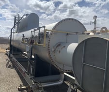 3 MMBTU/hr Presson, Sweet Hot Oil Heater, dual hot oil pump, dial instrument air bldg, 1996