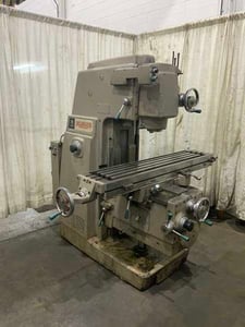 Kearney & Trecker #205-S12, vertical milling machine, 12" x56-1/2" table, 5 HP, 14" throat, coolant