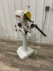 1/8" to 2-1/2" Sterling #DG, drill grinder, 24" drill length, 6" x 1" grinding wheel, pedestal mounted