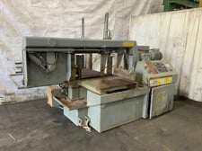 30" x 20" Hyd-Mech #M-20A, horizontal band saw, PLC 100 Control, 20' 6" x 1-1/2" blade, coolant, 2012