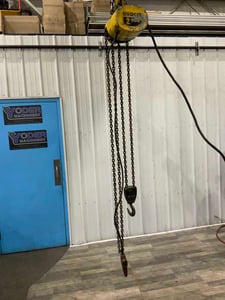 2 Ton, Budgit, power chain hoist, 10' lift, 220/440 V., 3 phase
