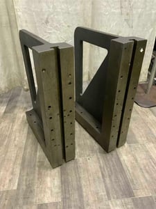 6" width x 26" H x 20" D Angle plates, steel construction (2 available)