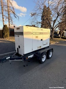 56 kW Multiquip #DCA-70SSIU2, Diesel Generator, trailerized, 85 HP, 1800 RPM, 240/480 Volts, 3 phase, 1774
