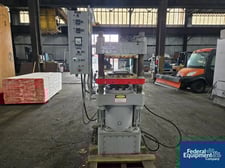 Racine Hydraulic Press, 17" x 18", 9" daylight, 7.5 HP, 230/460 V. hydraulic power pack, electrically heated