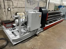 10' x 3/8" Webb #7L-1010, plate roll, 38" pass line, 8-16 FPM