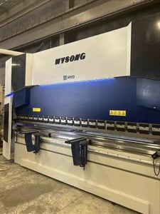 350 Ton, Wysong #MC350-169, CNC hydrauolic press brake, 14.1'OA, 145" between housing, 12" stroke, new