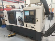 Hwacheon #Hi-Tech-200A, CNC Lathe, 18.7" swing, 13.8" diameter, 15.75" L, 2.9" bar, 20.5" centers, 10"