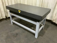 30" x 60" x 12" DoAll, black granite surface plate, grade B
