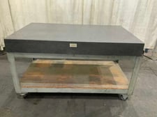 3 6" x 60" x 6" Accurite, black granite surface plate