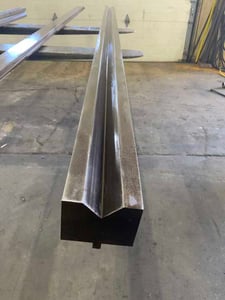 120" L, Female press brake die, 4-1/2" die width, 2" opening in V, 1/2" tang