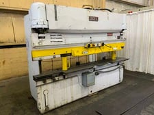 90 Ton, Pacific #J90-10H, hydraulic press brake, 10' overall, 102-1/2" between housing, 7" stroke, 6" throat