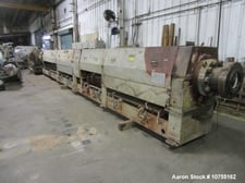 10" Davis Standard #100TH100D, single screw extruder, 38:1 L/D ratio, water cooled, 44" centerline, w/ direct