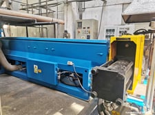 Union #120-L/D-42, single screw pelletizing line, 660-1100 lbs/hr, 2.4" screw, w/ degassing, drying, Control