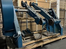 Mercury, 44" wide turret unwind stand, 84" diameters, needs brakes