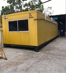 40' Workshop container, 3 compartments