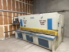 1/2" x 10' Durma #DHGM-3013, Hydraulic Shear, 11 SPM, 14 holddowns, 40 H, front operated manual back gauge