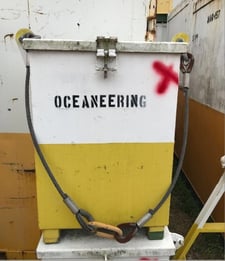 Aluminium Transit Box, Oceaneering International, w/electric gold motor, 60 HP