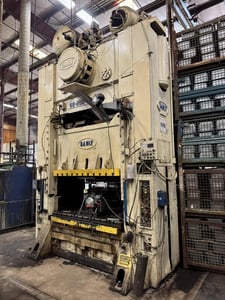 250 Ton, Danly #S2-250-72-42, straight side double crank press, 12" stroke, 30.5" Shut Height, 10" adj, 72"