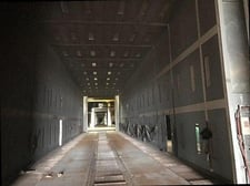 364" width x 1444" L x 293" H Col-Met, blast room, 18' x 23' opening, 2010