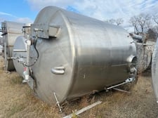 4800 gallon Stainless steel tank, dished top, cone bottom