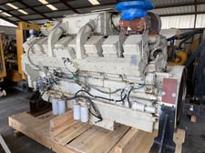 100 HP Cummins #KTA50-M, diesel marine engine, 1750 RPM, sound attenuated enclosure 0, hydromechanical