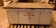 Flammable Base Cabinet for Fume Hood, 72" L x 36" width x 36" H