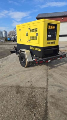 16/21 KW HiPower #HRYW25ET6-SA, Diesel Generator, Trailerized, 1 & 3 Phase, 16.5/26 kVA, 1800 RPM, 120/240 V