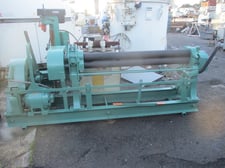 Hendley & Whittemore #TM-50, 5' rolls, 4" diameter power bending rolls, 220 V., rare