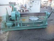 Hendley & Whittemore #TM-50, 5' rolls, 4" diameter power bending rolls, 220 V., rare