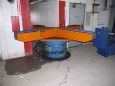 20000 lb. Coiltech, 4 Arm turnstile, 36" capacity, 24" arm length, c-hook type arms, powered rotation