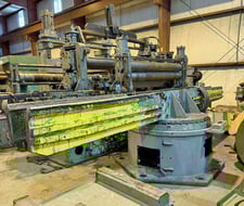 60000 lb. Paxson, 2-arm turnstile, 72" coil width, power rotation