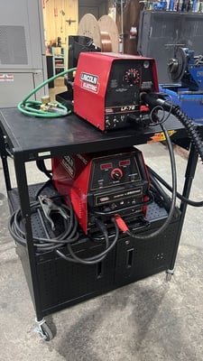 Lincoln #Invertec-V350-Pro with LF-72 feeder, to be rigged out with cables, guns & gas hose