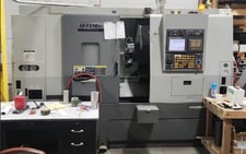 Hyundai #SKT210SY, 21.7" swing, 8" chuck, 3" bar, 9.5" turn diameter, 4000 RPM, 12 station turret, Fanuc