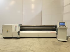 120" x 5/16" Durma #HRB-4-30220, 4-roll hydraulic plate roll, 10 HP