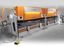 192.5 Ton, Ermaksan #Falcon, tandem press brake, 10' overall, 102" between housing, 10.8" stroke, 25" throat