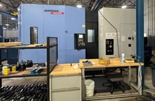 Daewoo Doosan #NHM-8000, CNC horizontal machining center, 4-Axis, Fanuc 31iB, 55.1" X, 41.3" Y, 47.2" Z, 6000