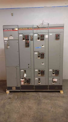 Cutler-Hammer #6AF1221274-A, unitrol motor control cen, 3 Phase, 3-Wire, 800/600 Amps, 480 V